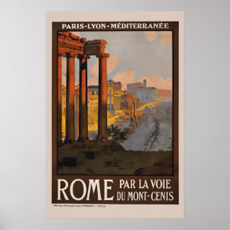 1920-talets Romerska forum vid gryningen Vintage s Poster