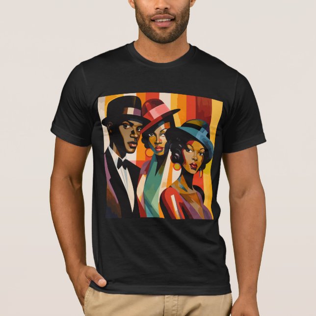 1920-talets svarta kultur - nytt: poppkonst t shirt (Framsida)