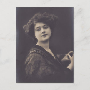 1920-talets vackra Woman Porträtt-vykort Vykort