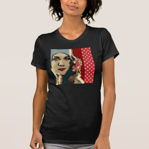 1920-tals dam i blå hatt Pop Art T Shirt