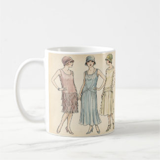 1920-tals Flapper-mote — Retro Art Deco-mugg Kaffemugg