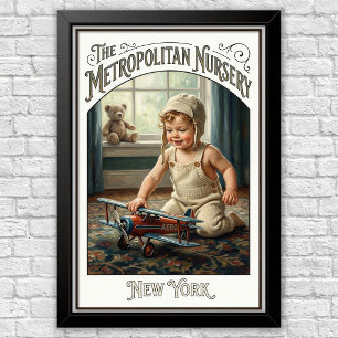 1920-tals Vintage Barnmode Reklam Poster