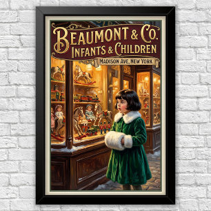 1920-tals Vintage Barnmode Reklam  Poster