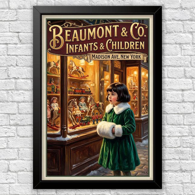 1920-tals Vintage Barnmode Reklam  Poster (Skapare uppladdad)