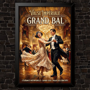 1920-tals Vintage Mode Reklam Poster