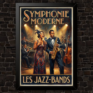 1920-tals Vintage Mode Reklam Poster