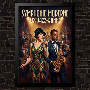 1920-tals Vintage Mode Reklam Poster