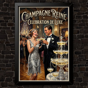 1920-tals Vintage Mode Reklam Poster