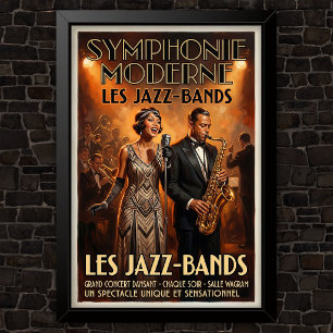 1920-tals Vintage Mode Reklam Poster