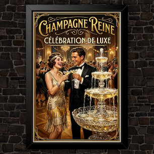 1920-tals Vintage Mode Reklam Poster