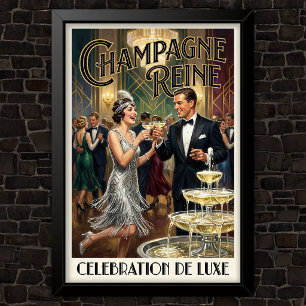 1920-tals Vintage Mode Reklam Poster