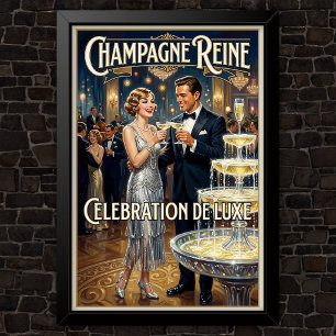 1920-tals Vintage Mode Reklam Poster