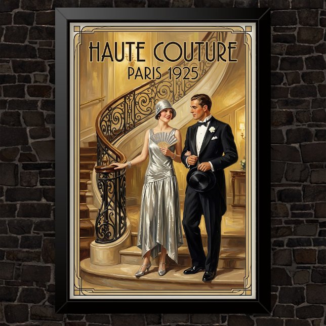 1920-tals Vintage Mode Reklam Poster (Skapare uppladdad)
