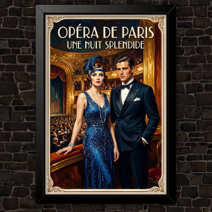 1920-tals Vintage Mode Reklam Poster