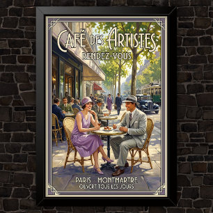 1920-tals Vintage Mode Reklam Poster