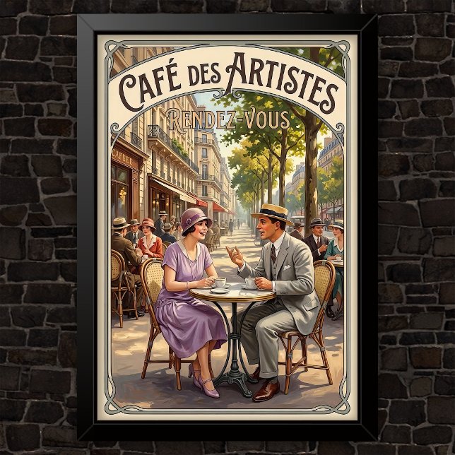 1920-tals Vintage Mode Reklam Poster (Skapare uppladdad)