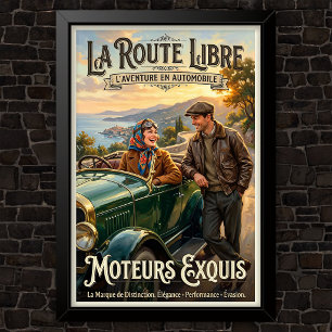 1920-tals Vintage Mode Reklam Poster