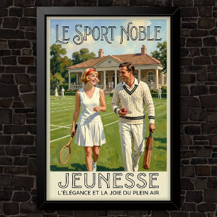 1920-tals Vintage Mode Reklam Poster