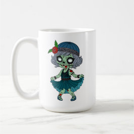 1920-tals Zombie Flapper Flicka Kaffemugg