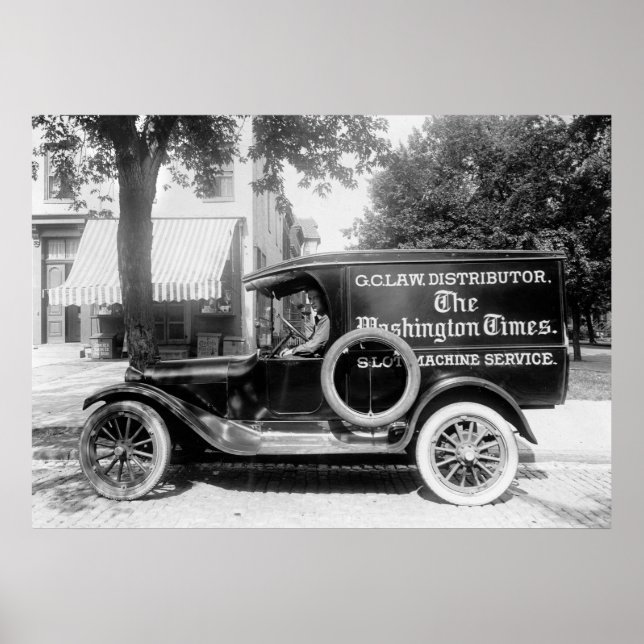 1920-talspanelen Lastbil Poster (Framsidan)