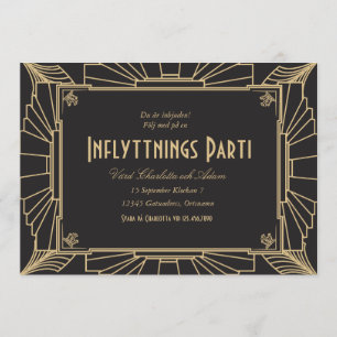 1920-teman inflyttningsfest inbjudan