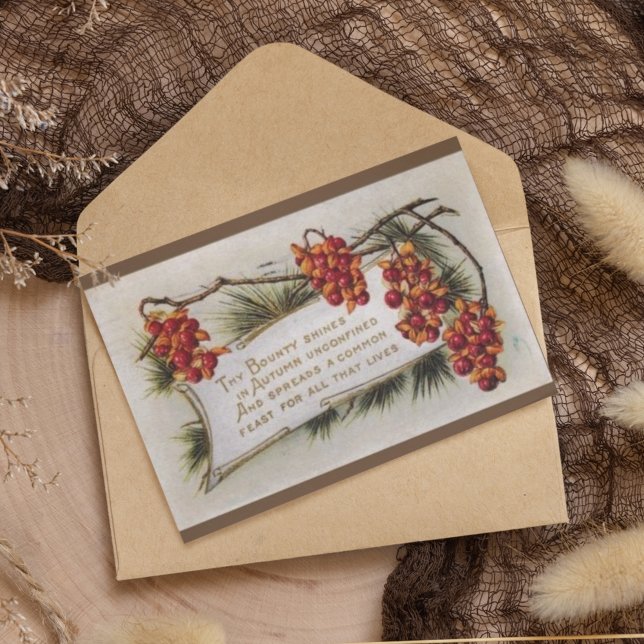 1920-Vintagens Thanksgiving Nöt hösten Vykort (Skapare uppladdad)