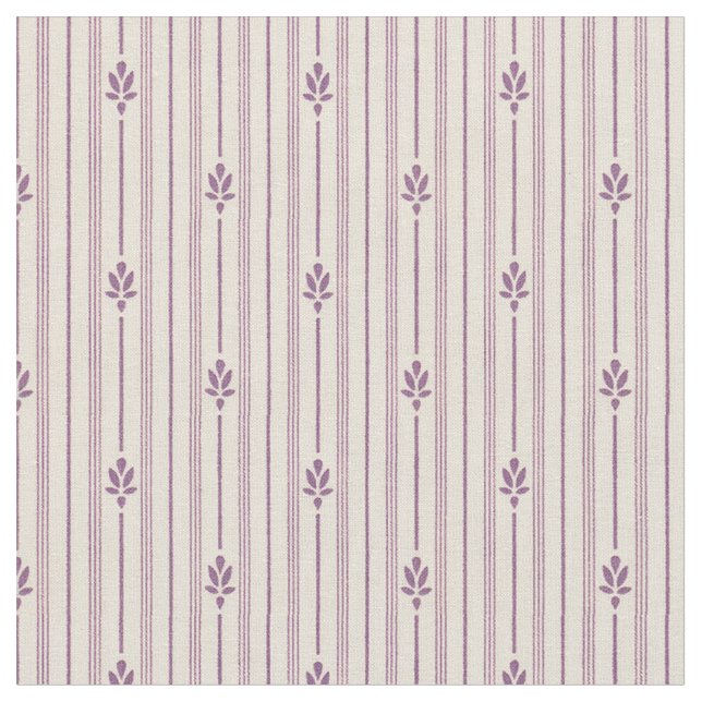 1920 Violet Rand med Flowers Tyg (Närbild)