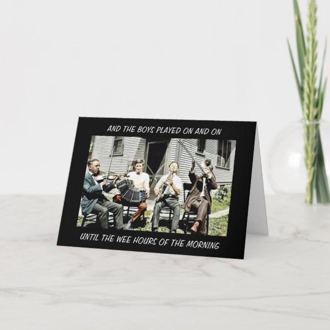 1920'S 4 BIET BAND MUSICANS INSTRUMENT MUSIC KORT (Framsida)