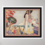 1920's Art Deco Lux Ad Print 16x20 Poster<br><div class="desc">Cute Art Deco Lux Ad for a Touch of Nostalgic Flair to Your Decor</div>