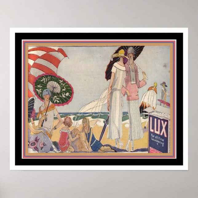 1920's Art Deco Lux Ad Print 16x20 Poster (Framsidan)