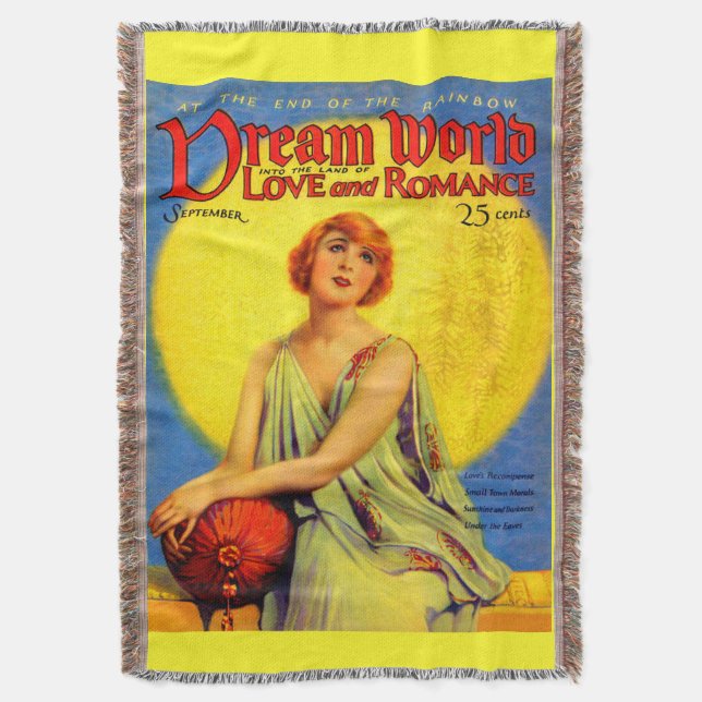 1920s Dream World-magasintryck Filt (Framsidan Vertikal)
