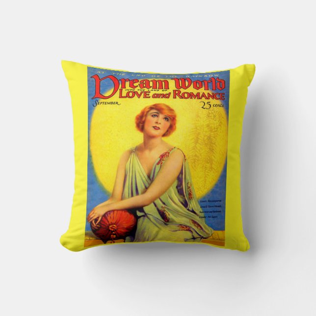 1920s Dream World-magasintryck Kudde (Framsida)