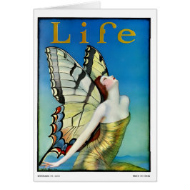 1920s style girl greetings card  hälsningskort