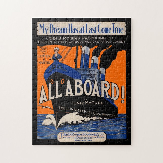 1921 All Aboard noter tryck Pussel (Vertikal)
