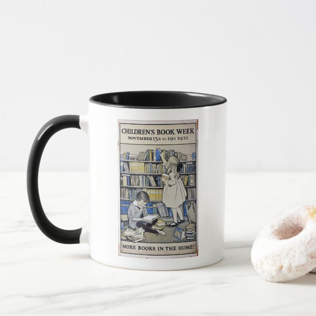 1921 barns mugg för bokvecka (Med munk)
