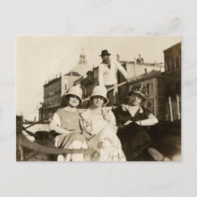 1921 Flickvänner i Venedig Vykort (Framsida)