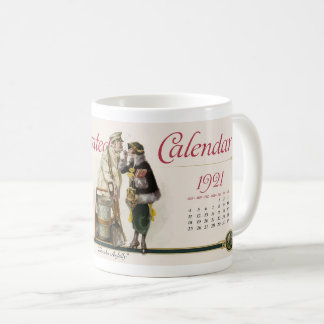 1921 LIVS ILLUSTRERADE KALENDER KAFFEMUGG