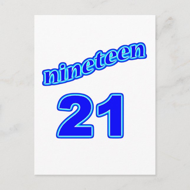 1921 Nitton 21 Vykort (Framsida)