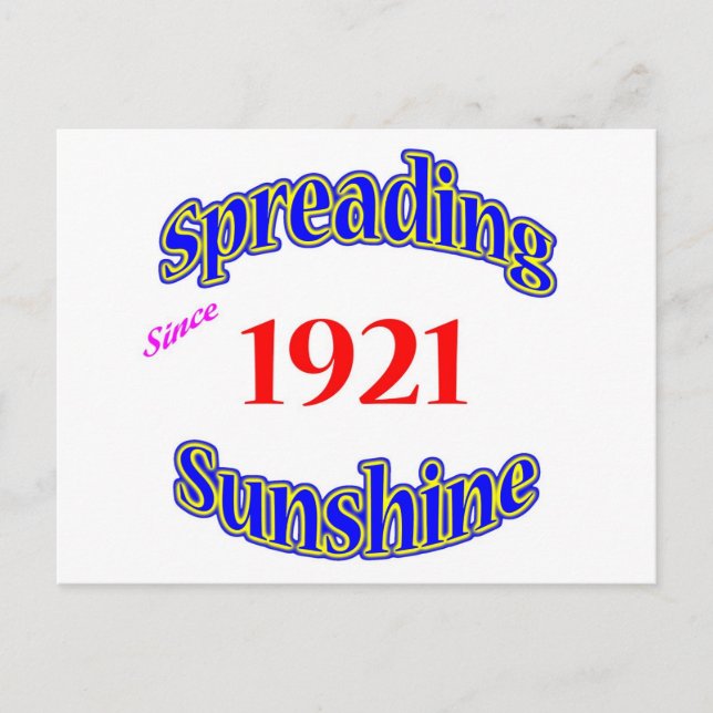 1921 Spredning Solsken Vykort (Framsida)