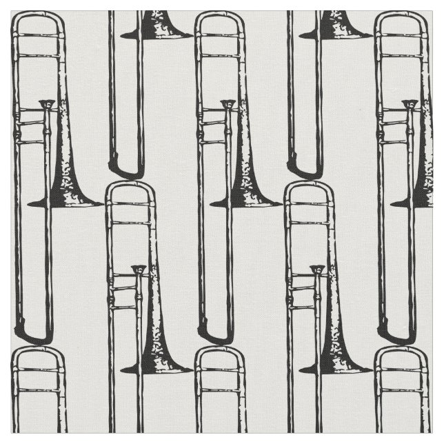 1921 Vintage Trombone Tyg (Närbild)