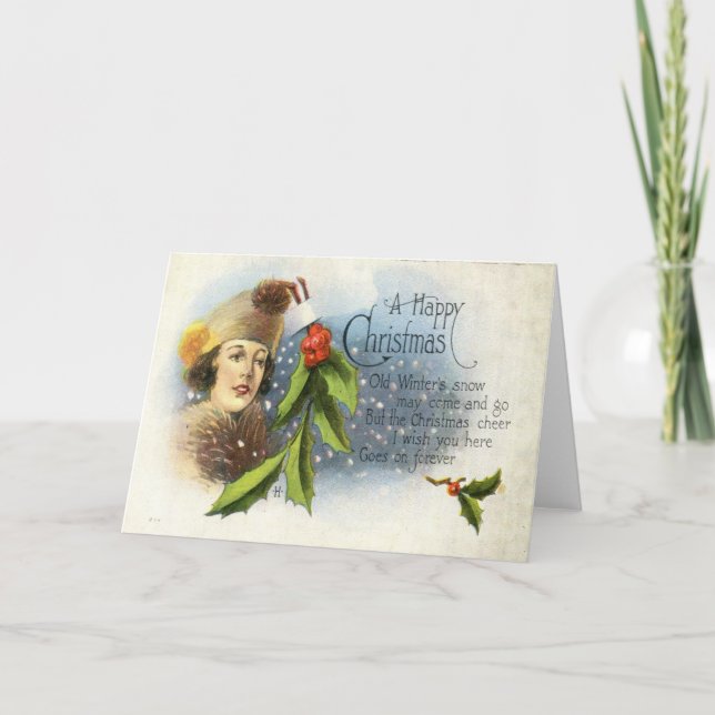 1922 A Lycklig-jul Helgkort (Framsida)