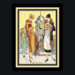 1922 Art Deco Mode illustration Poster<br><div class="desc">1922,  Art Deco,  Mode Illustration from Art Gout Beaute Magazine. 18x24 visas här,  men flera storlekar finns tillgängliga,  förutom den retcherade arbetsytan.</div>