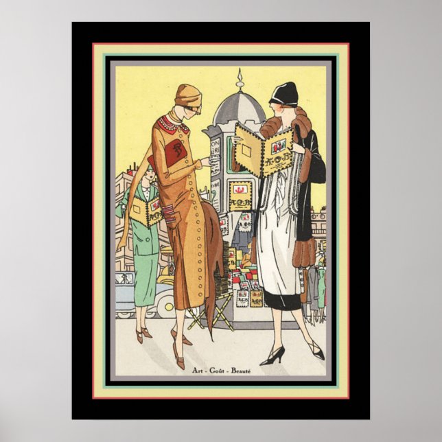 1922 Art Deco Mode illustration Poster (Framsidan)