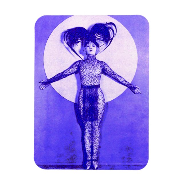 1922-dockans filmstjärna - blått magnet (Vertikal)