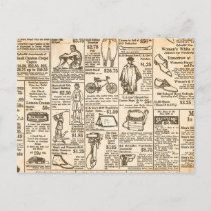 1922 gammal tidningsannons vykort