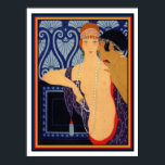 1922 George Barbier Art Deco Skriv ut 12 x 16 Poster<br><div class="desc">Bilitis Magazine 1922 illustrerad av Georges Barbier</div>
