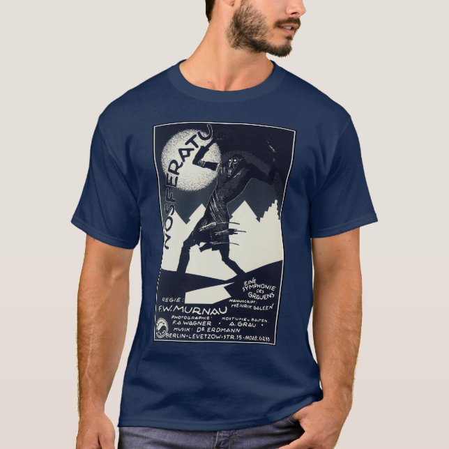 1922 NOSFERATU Poster T-Shirt (Framsida)