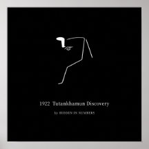 1922 Tutankhamun-upptäckt Minimalistisk