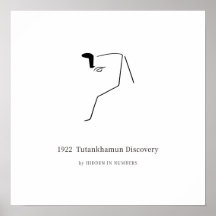 1922 Tutankhamun Upptäckt Minimalistisk
