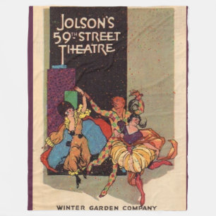 1923 Al Jolsons teaterleksaksskydd Fleecefilt